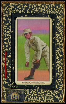 Picture, Helmar Brewing, T206-Helmar Card # 124, John McGRAW (HOF), Fielding, New York Giants